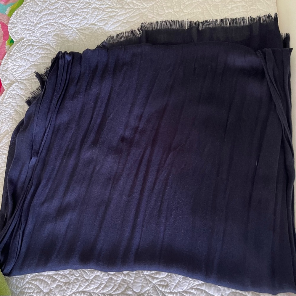 Jcrew Navy Lightweight Scarf